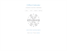 Tablet Screenshot of cliftoncallender.com